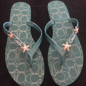 Coach flip flops